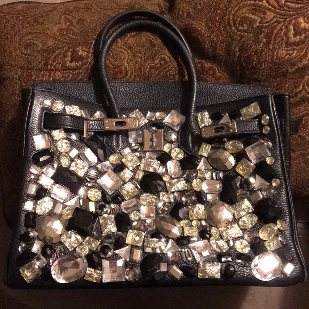 Pre-loved Leah & Bliss Glamazon Italian Leather Ba